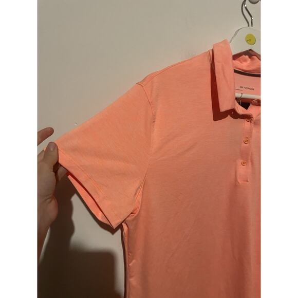 Under Armour Ladies Peach Ora Colored Golf Short Sleeve Polo Shirt Size 2XL NWT - Picture 2 of 4